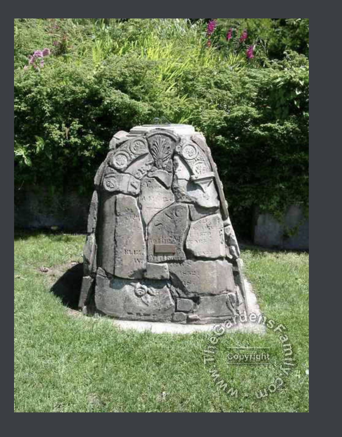 Headstone cairn, Cypress Street burial ground, Launceston